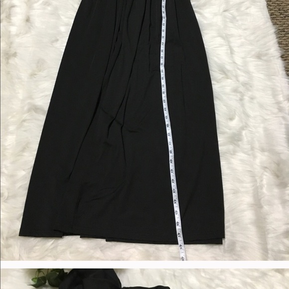 Black Trendy Maxi with Sleeves Small Stretchy - Picture 5 of 7